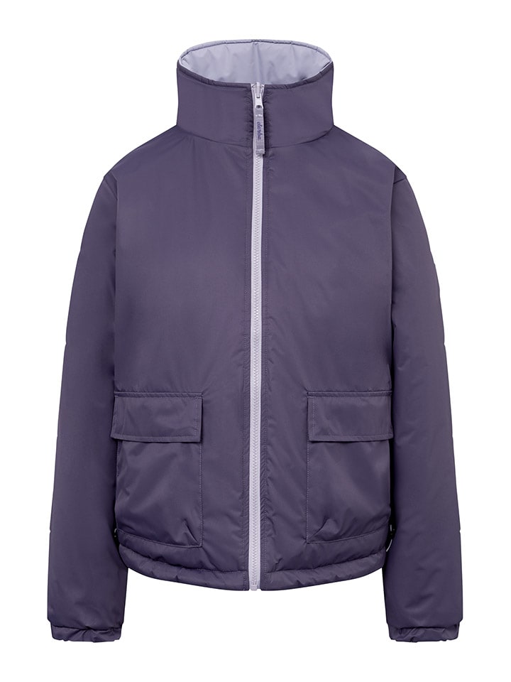 Derbe Wende-Regenjacke in Lavendel/ Aubergine günstig kaufen