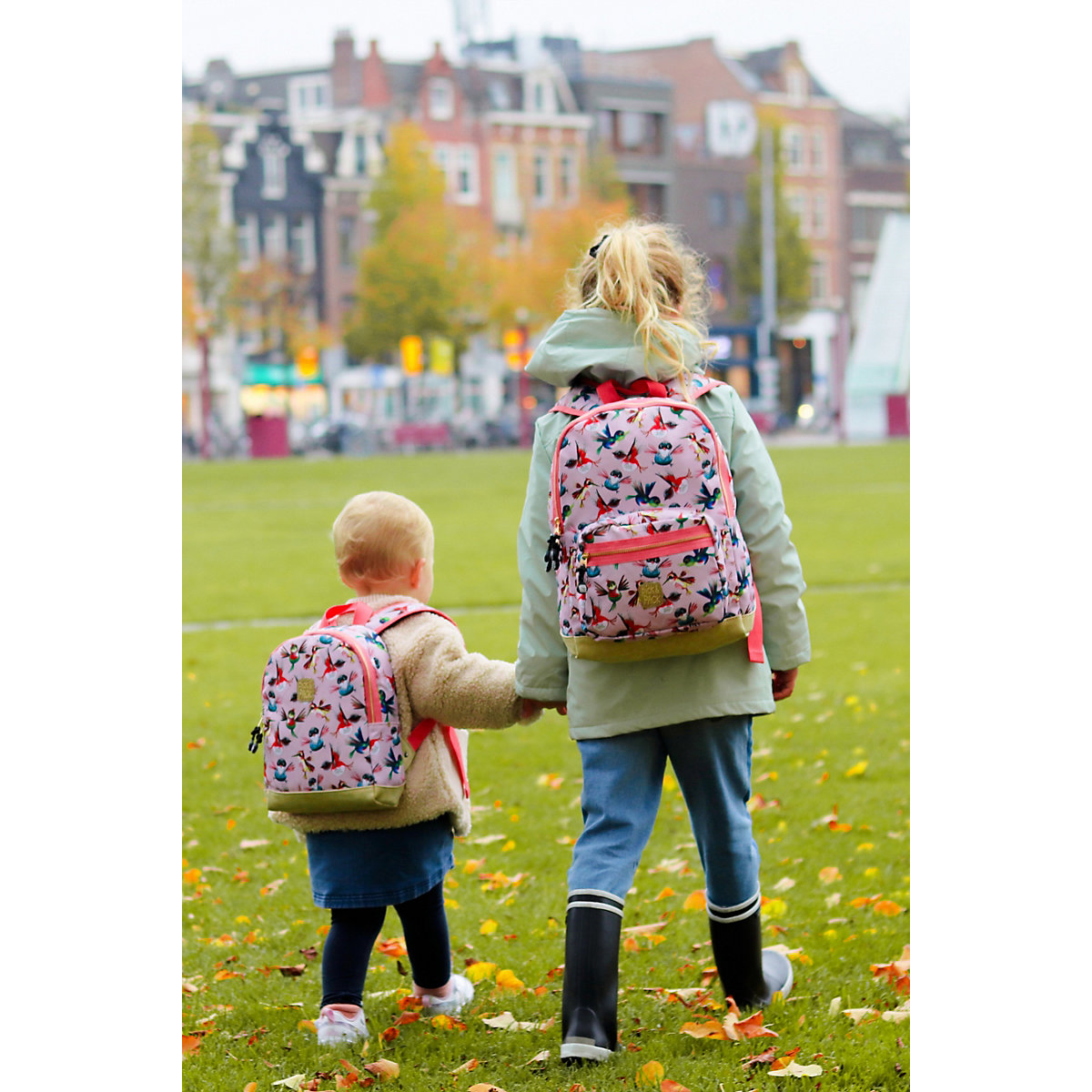Kinderrucksack XS Birds Soft Pink