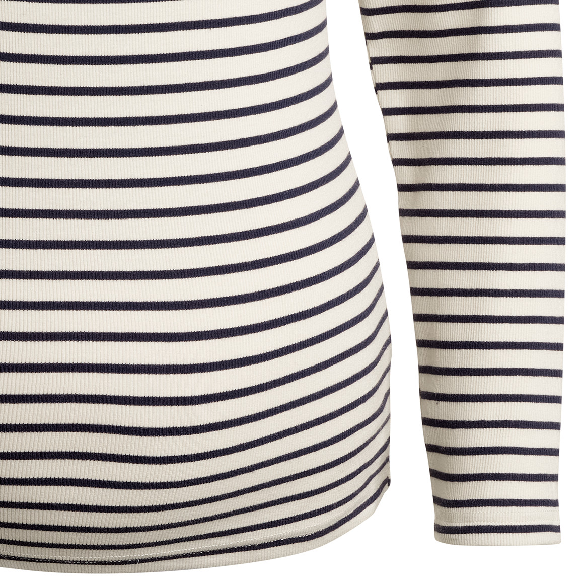Damen Umstands-Langarmshirt im Streifen-Look