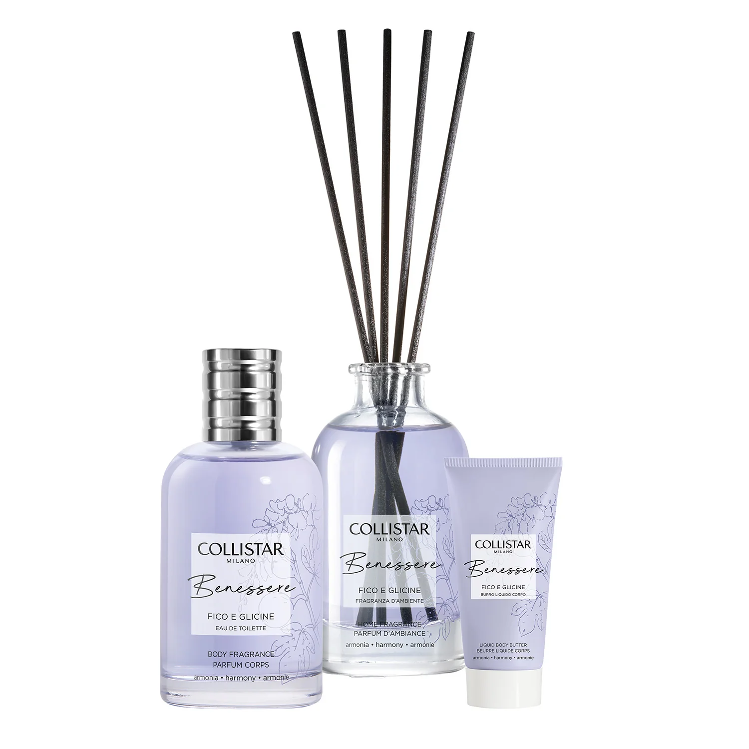Fig and Wisteria Wellness Gift Set - Body Gift Set, Eau de Toilette, Women's Perfume Gift Set