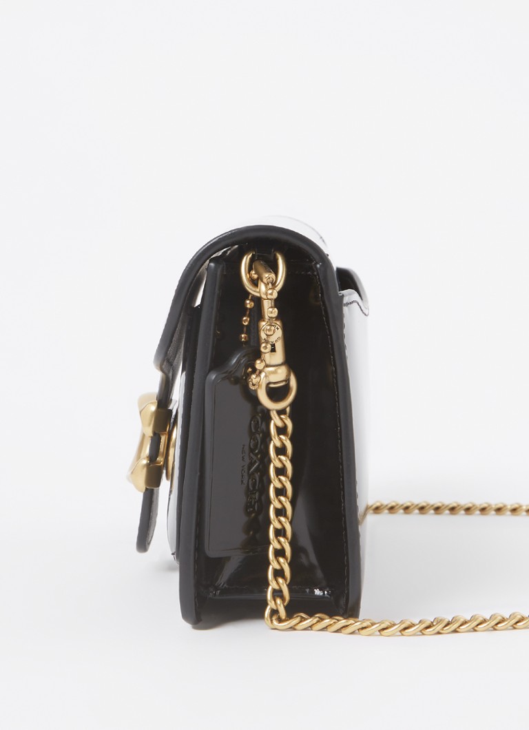 Coach Tabby patent leather clutch with detachable shoulder strap