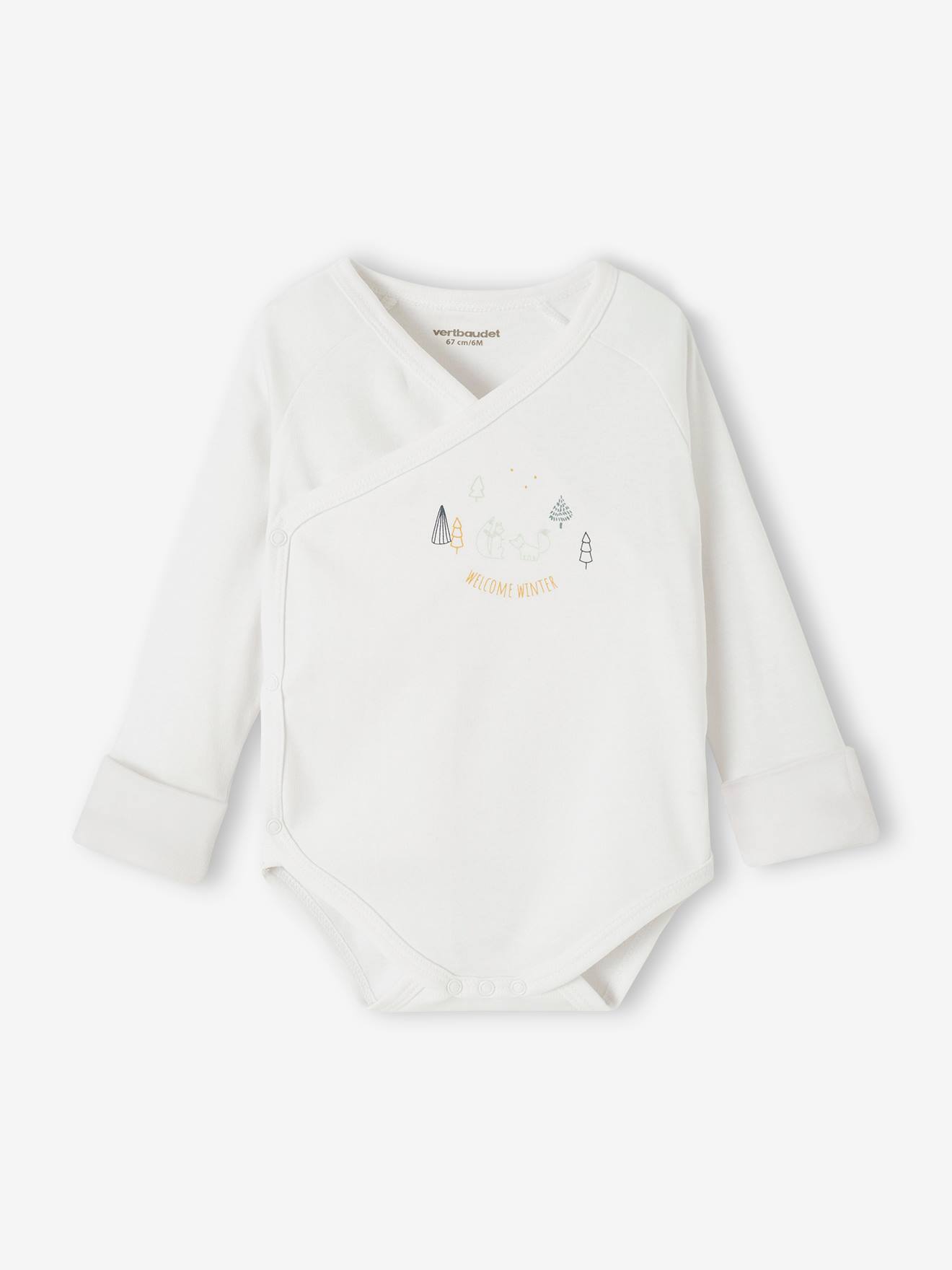 Lot de 5 bodies bébé évolutif ouverture naissance bleu grisé