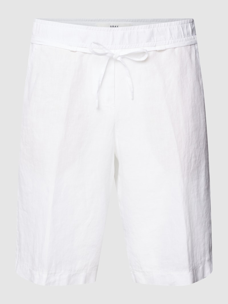Shorts mit seitlichen Eingrifftaschen Modell 'MEL' in weiß