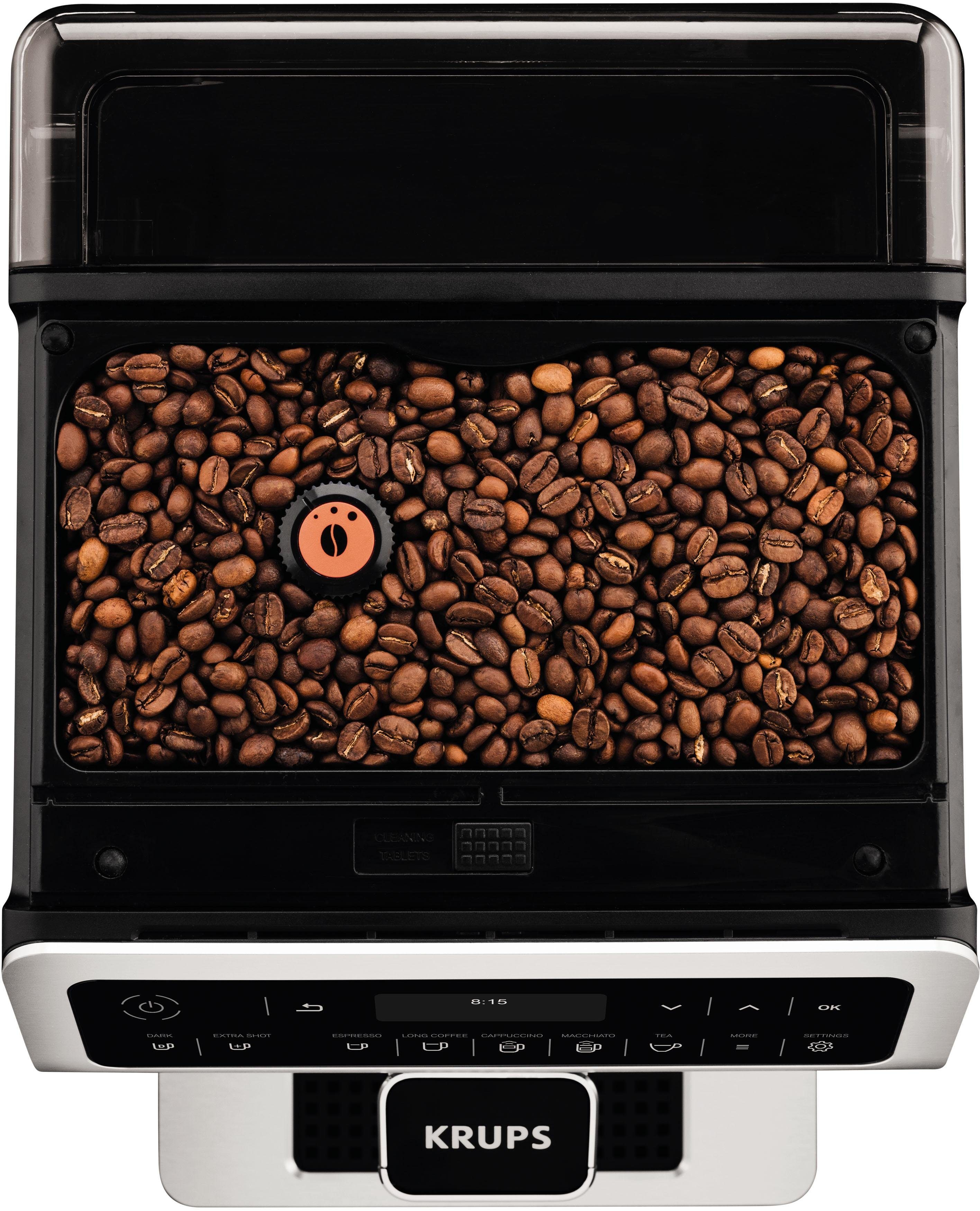 Krups Kaffeevollautomat EA891D Evidence, 12 Kaffee- und 3 Tee-Variationen, OLED-Display und Touchscreen