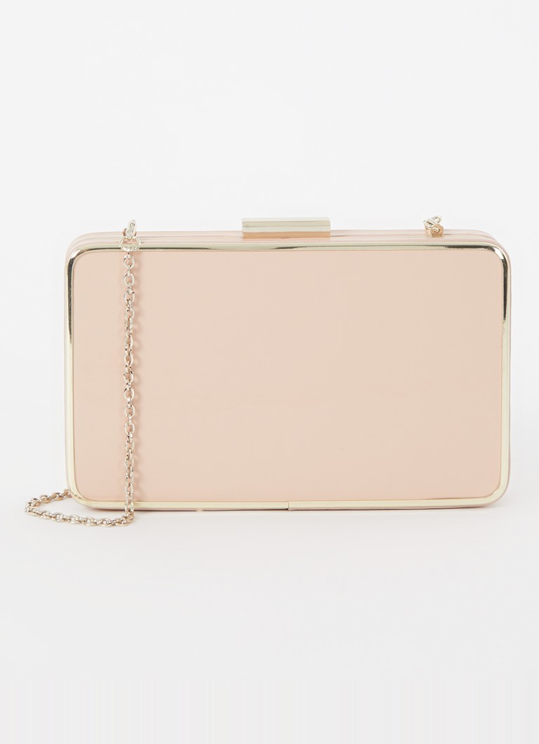 Phase Eight -kiiltonahkainen clutch-laukku irrotettavalla olkahihnalla