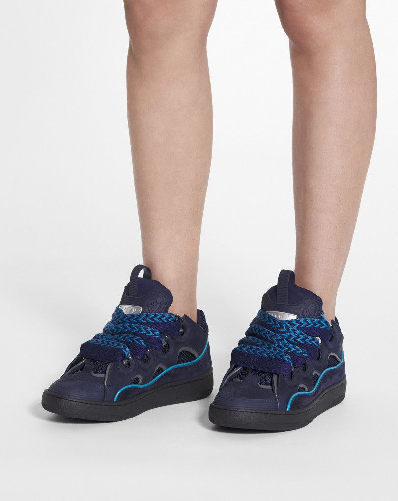 SNEAKERS CURB EN CUIR