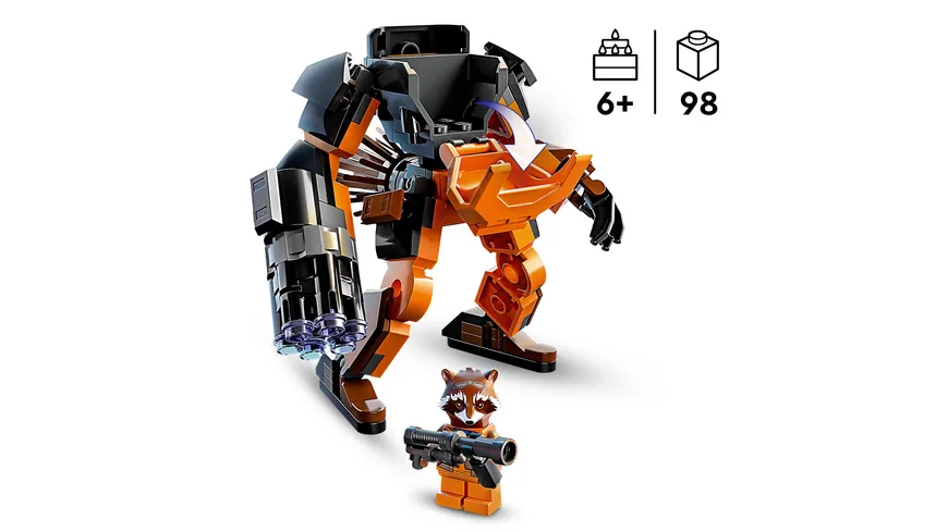 LEGO Marvel 76243 Rocket Mech, Action-Figur aus Guardians of the Galaxy
