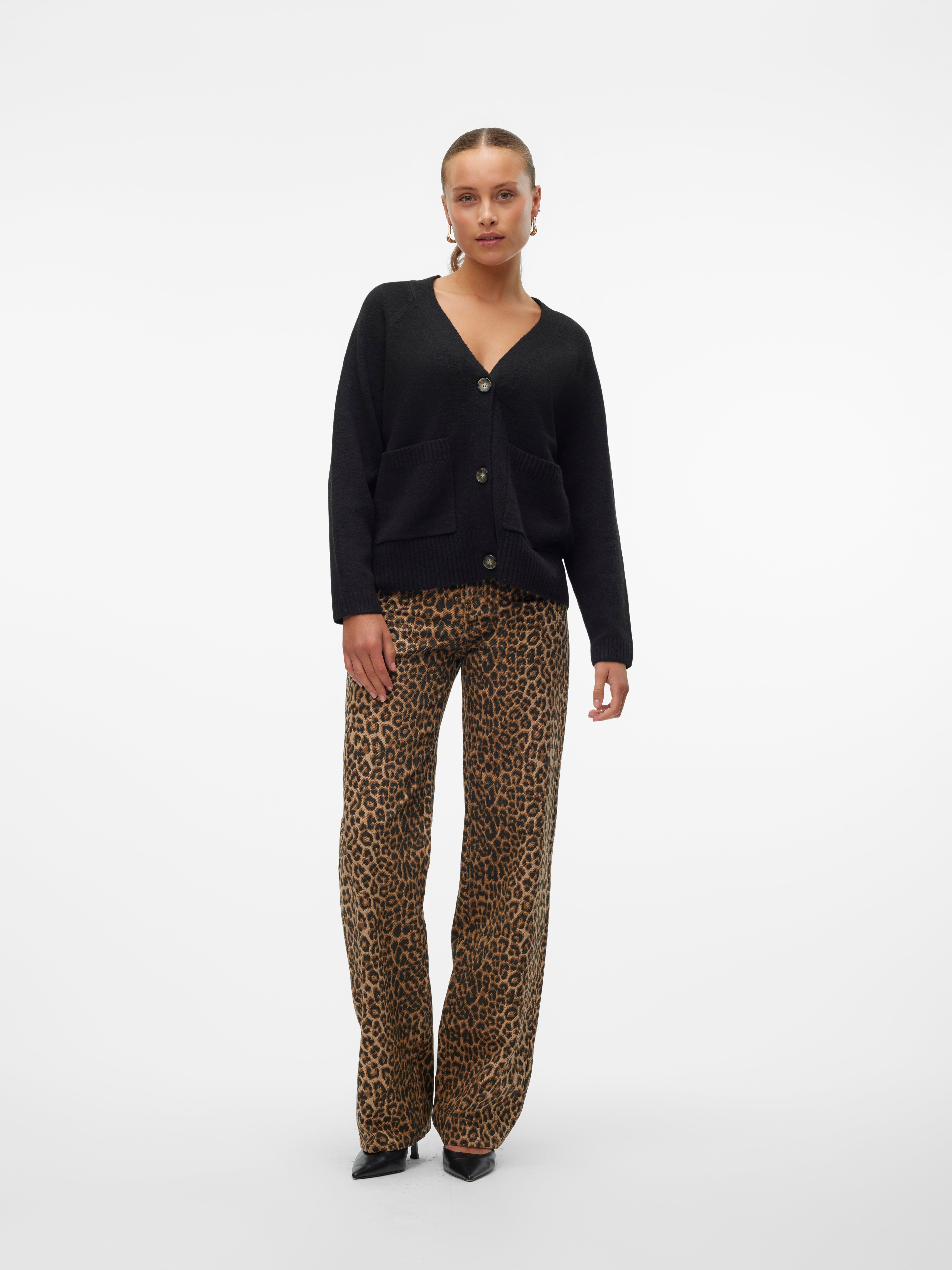 VMTESSA Hohe Taille Weit geschnitten Jeans