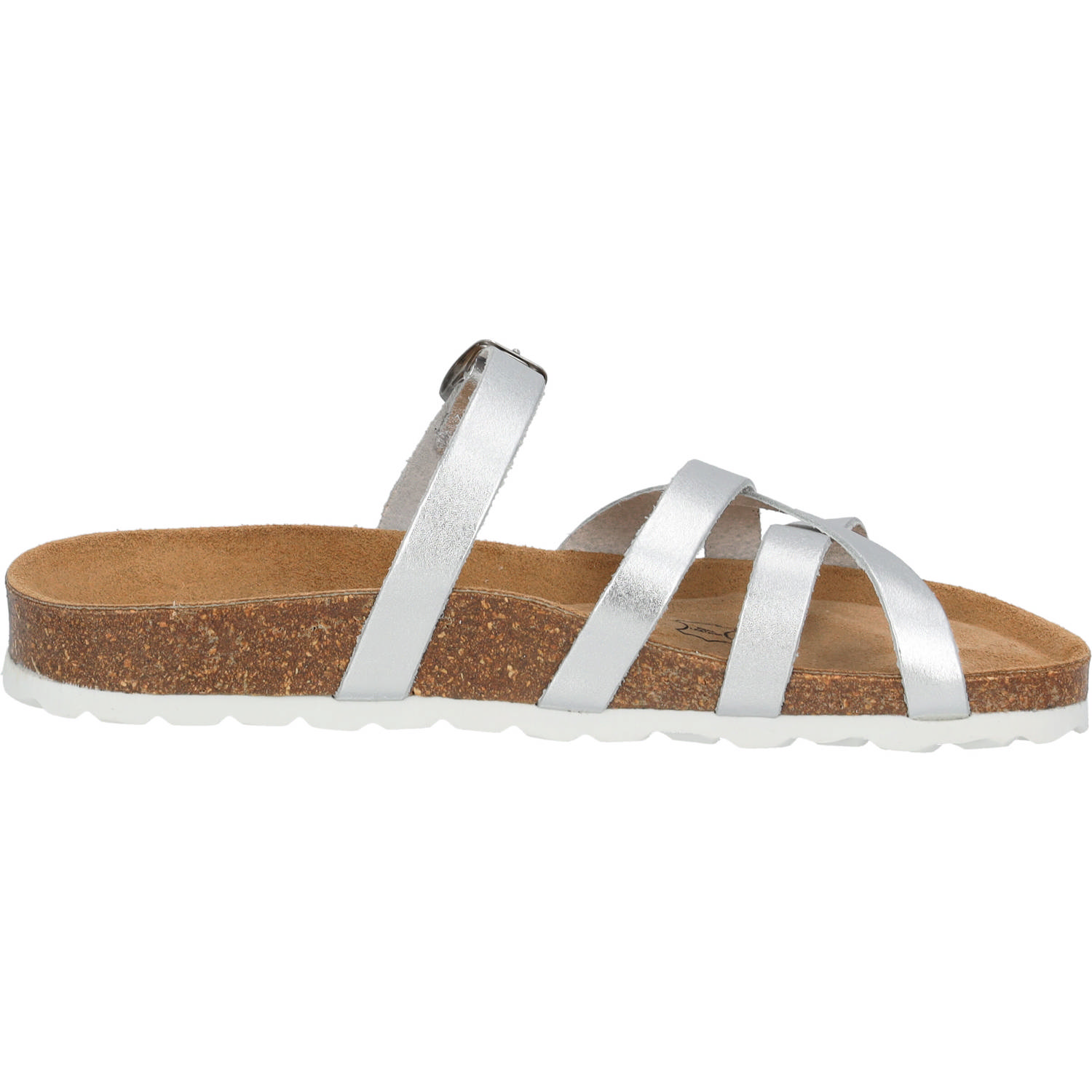 Palado Cruisi Premium Leather, Pantoletten, Damen, Silber Metallic