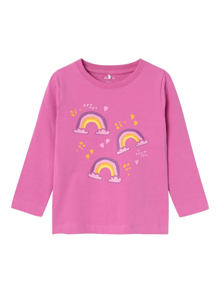 name it Mädchen Longsleeve mit Print in Rosa günstig kaufen