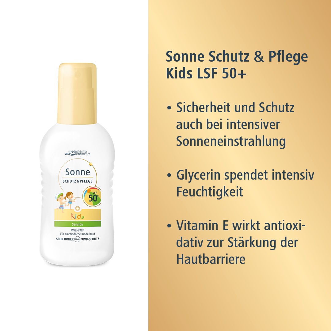 SONNE SCHUTZ & Pflege Spray Kids LSF 50+