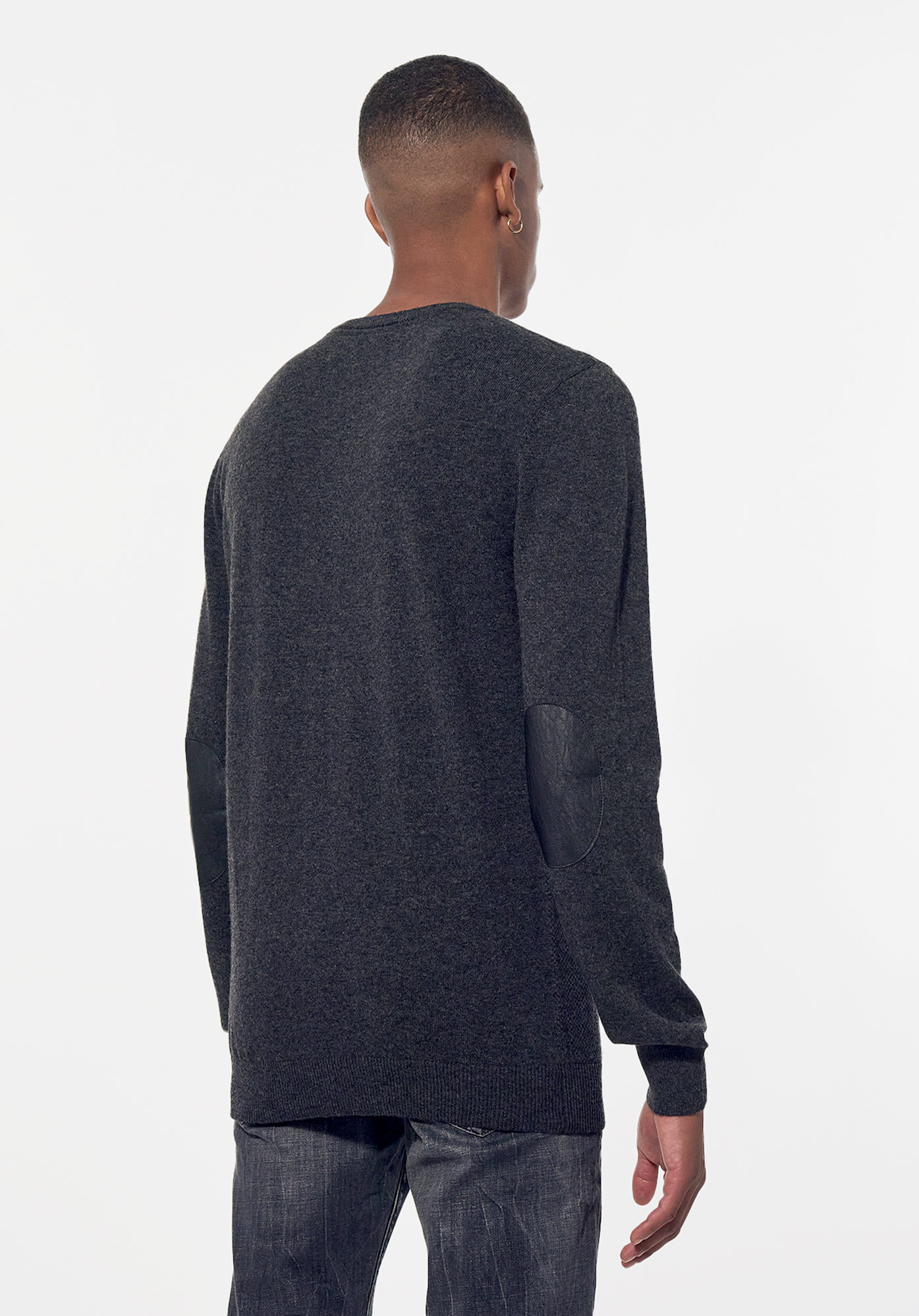 ARYM   Pull gris régular Homme