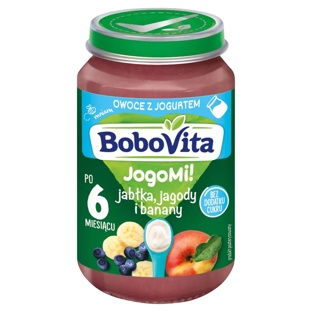 Bobovita Blåbær og Bananer med Yoghurt - Dessert Blåbær og Bananer med Yoghurt 190 g