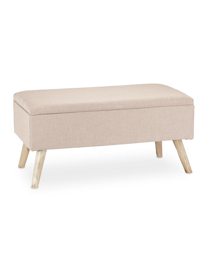 relaxdays Sitzbank in Beige - (B)79,5x (H)39,5 x (T)39,5 cm günstig kaufen onesize