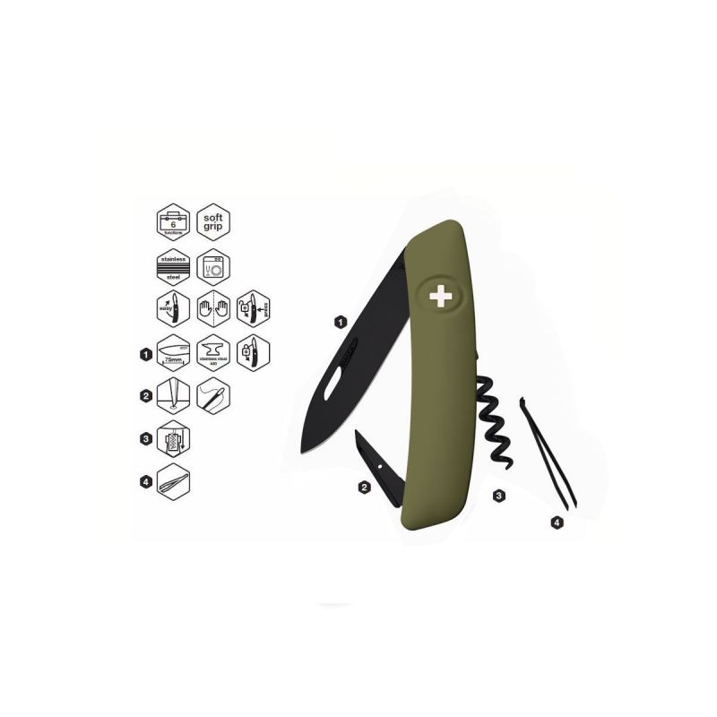 Swiza D01 AllBlack Olive