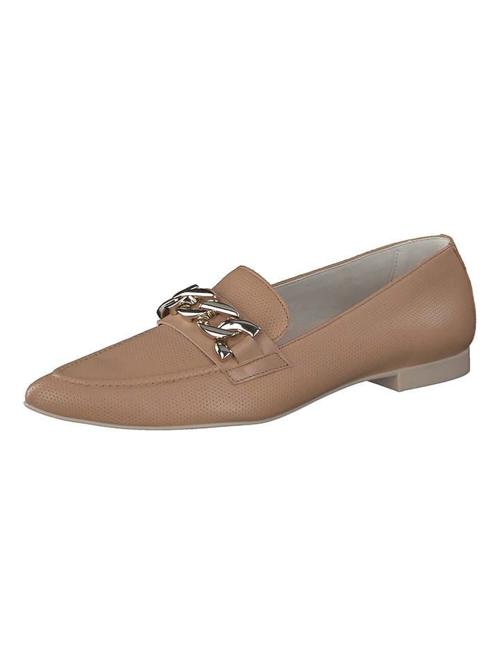 Paul Green Leder-Slipper  in Hellbraun günstig kaufen