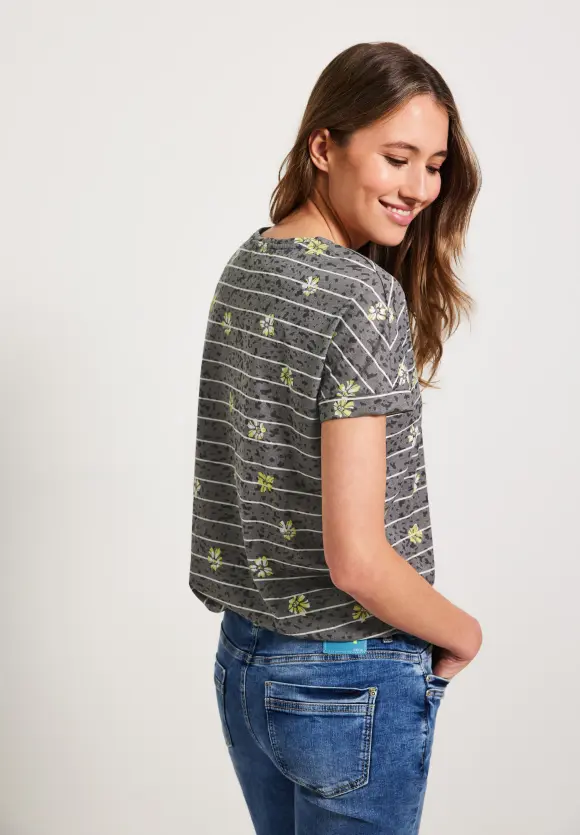 CECIL Burn Out T-Shirt mit Print