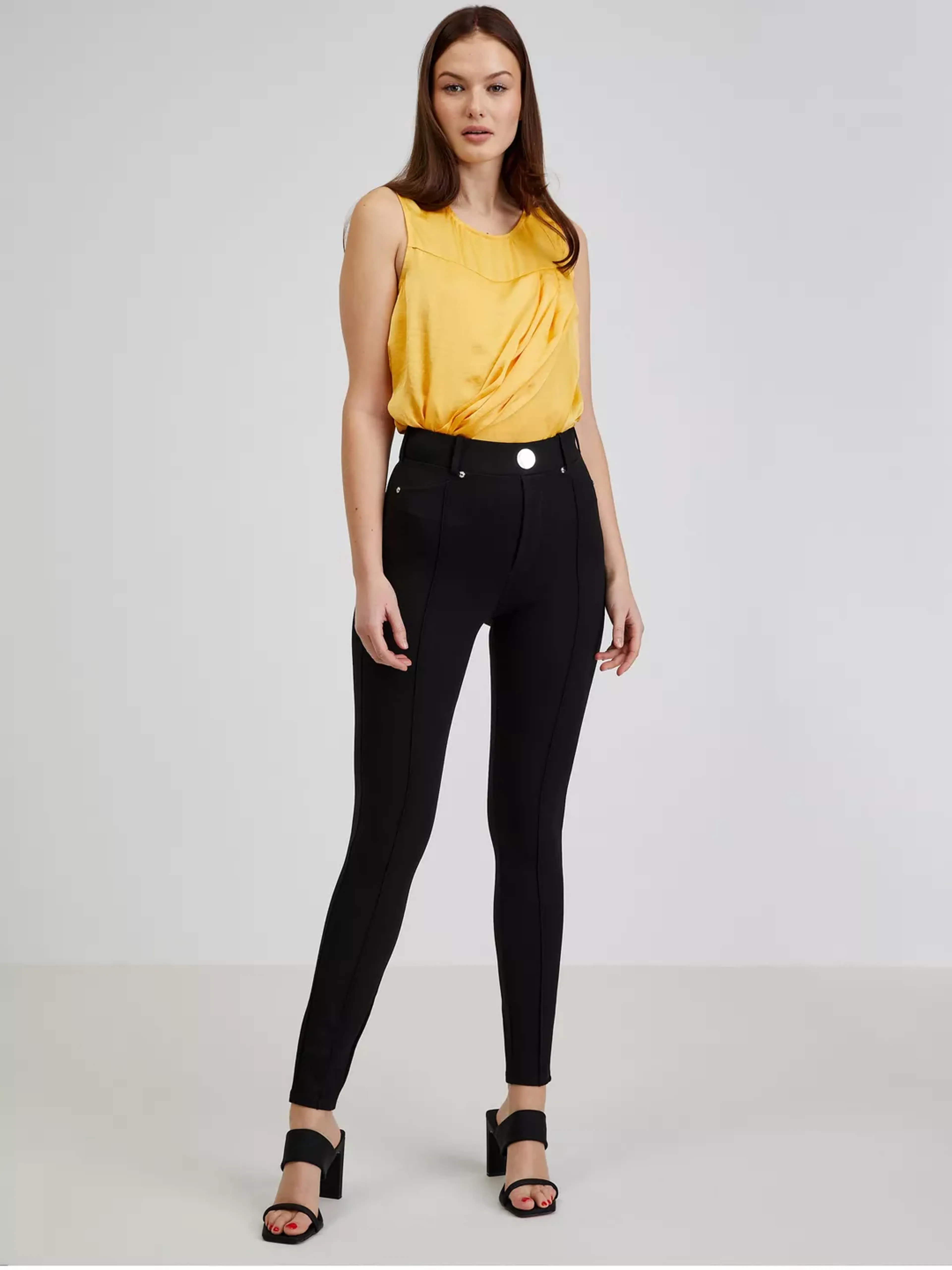 Schwarze Damen-Jeggings-Hose ORSAY