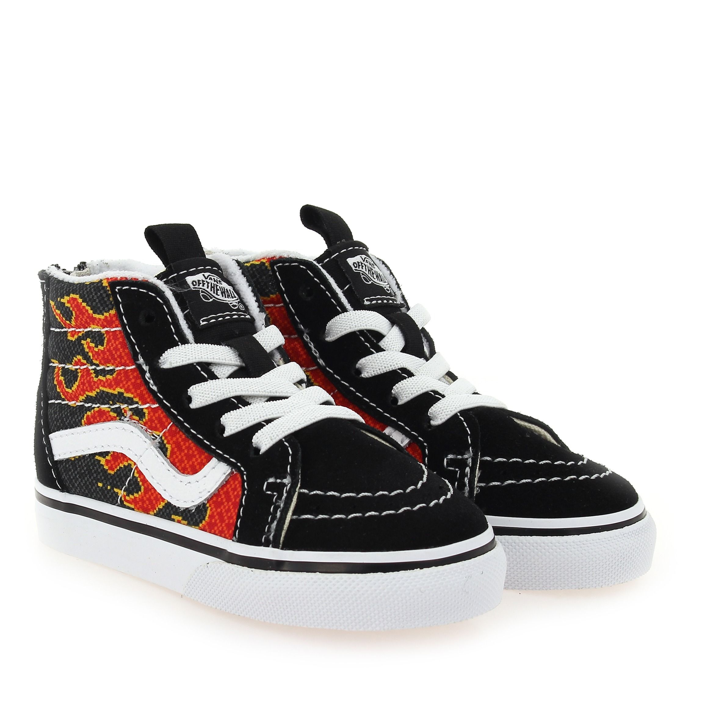 Vans  TD SK8-HI PIXEL FLAME -  Noir