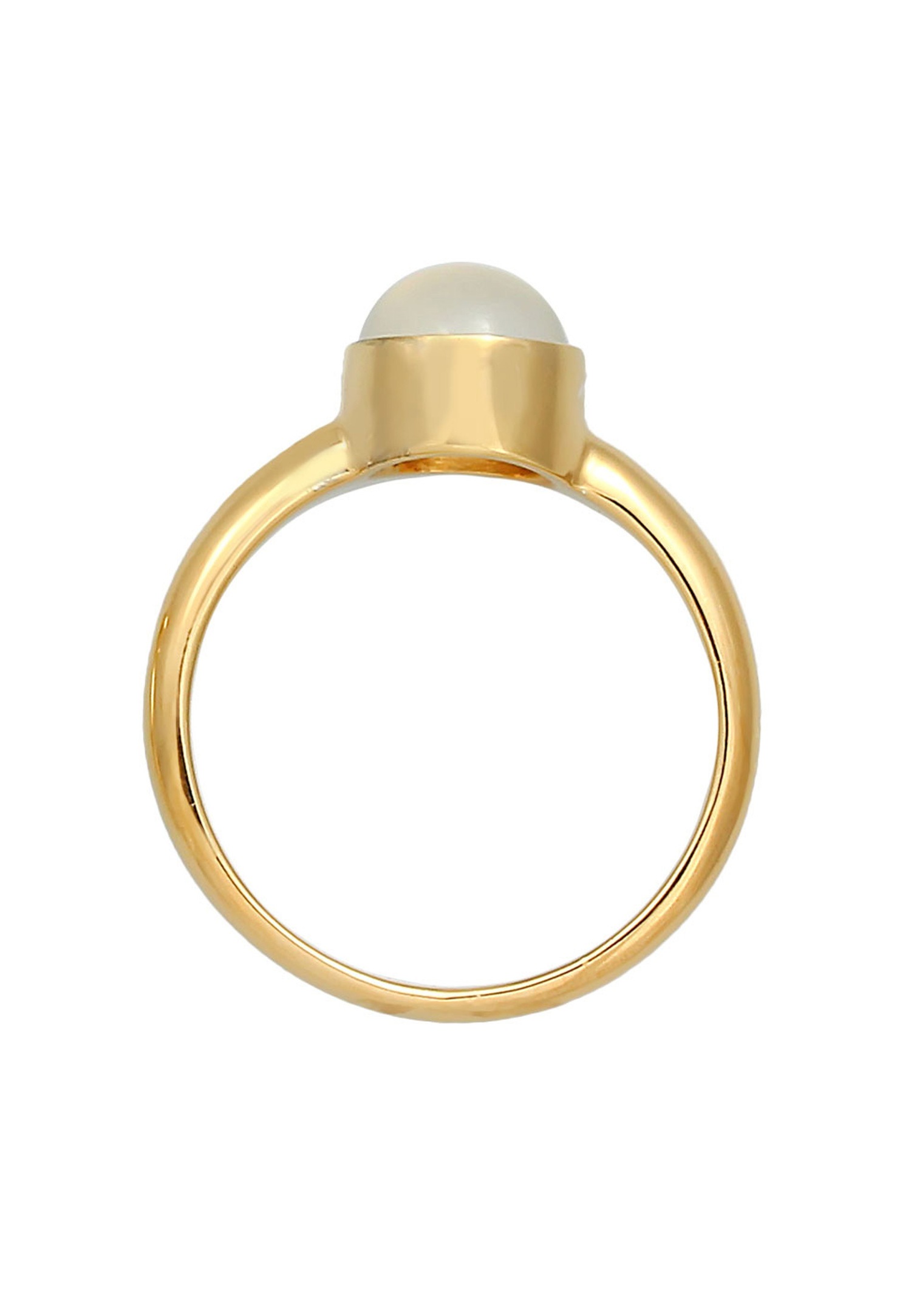 Elli Damen-Solitärring mit Mondstein aus 925er Sterlingsilber