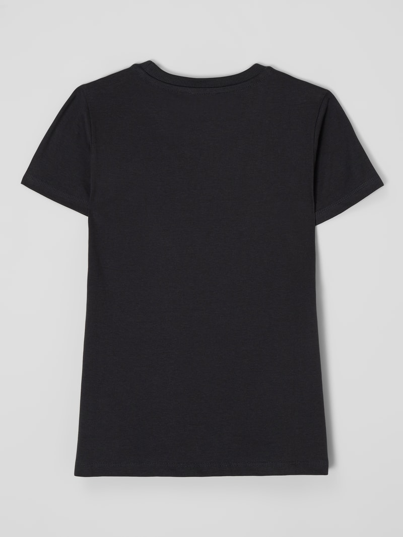 T-Shirt mit Print in dunkelgrau