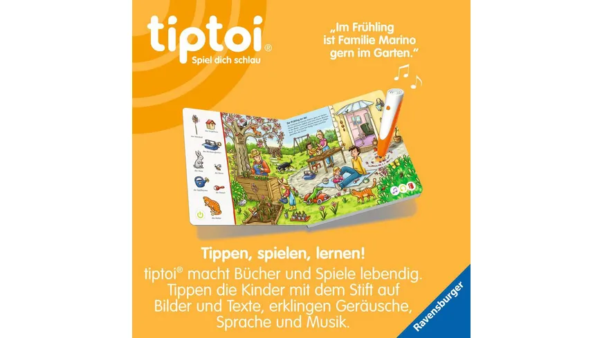 Ravensburger tiptoi - Suchen und Entdecken: Die Jahreszeiten, Jetzt auch für die Kleinen!
