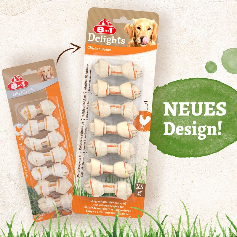8in1 Delights Kauknochen Huhn