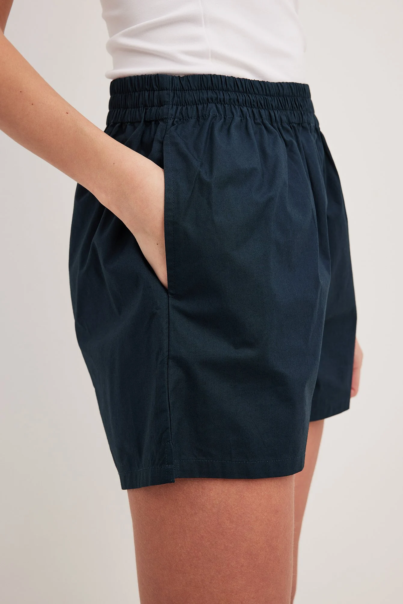 Baumwollshorts mit elastischem Bund