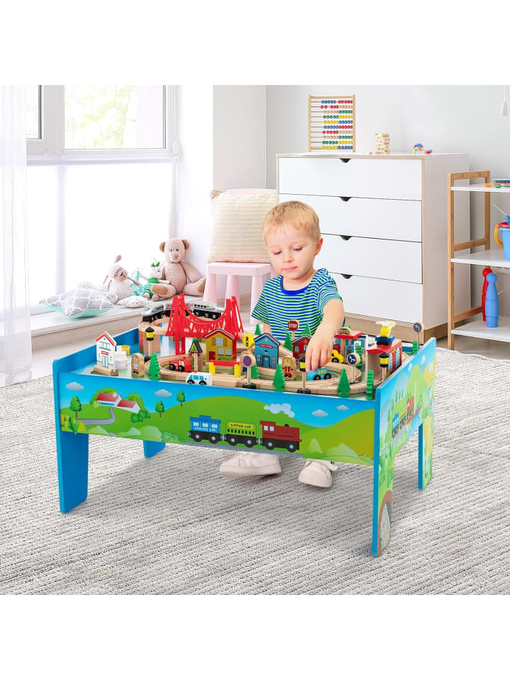 COSTWAY 80 tlg. Set Eisenbahn in Bunt günstig kaufen 60 cm