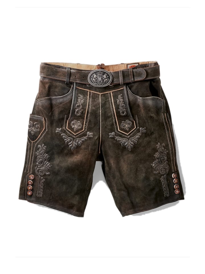 MADDOX Lederhose RONN in dunkelbraun günstig kaufen