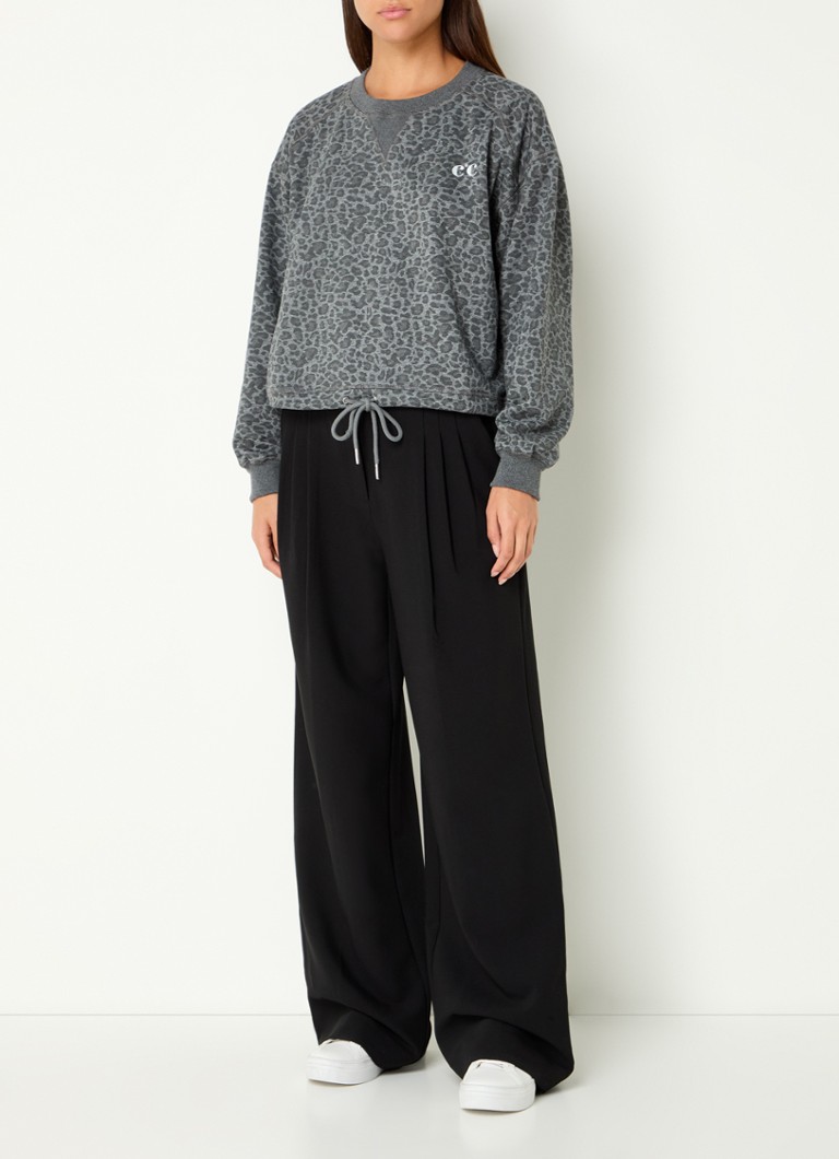 Maglione con stampa leopardata Leo Co'Couture