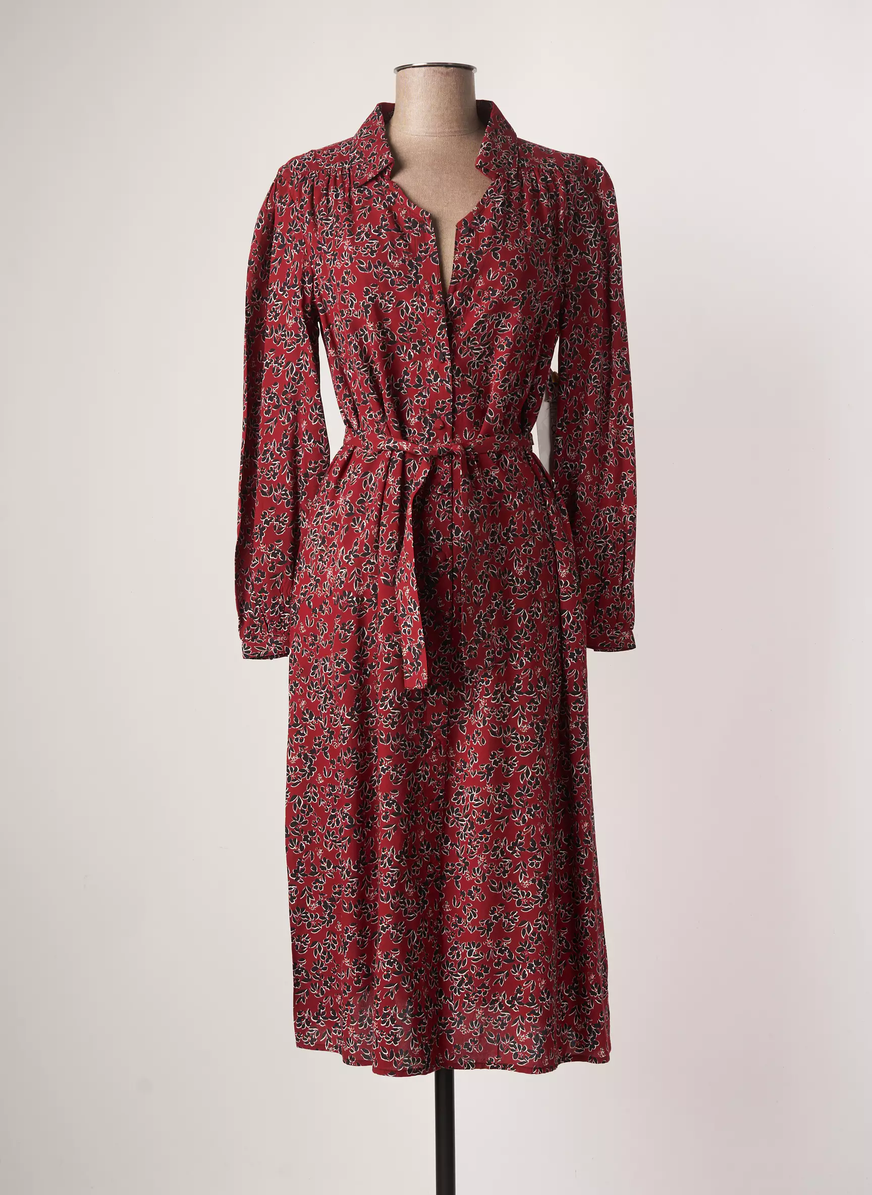 Agathe   Louise Robes Mi Longues Femme couleur rouge