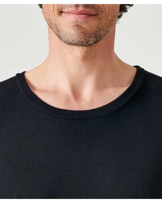T-shirt col rond fine côte Thermolactyl Sensitive, manches longues