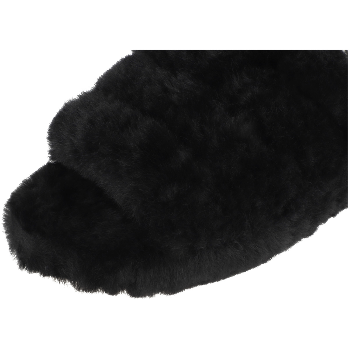 UGG Fluff Yeah Slide Hausschuhe schwarz