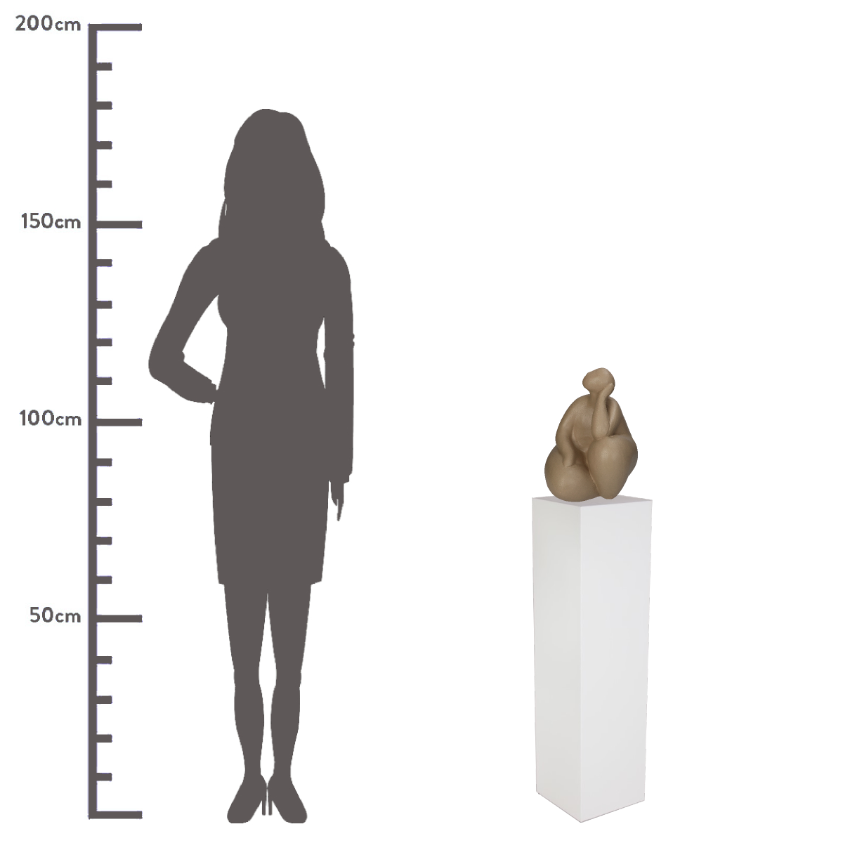 Trendhopper Ornament Big Women Beige 36 cm