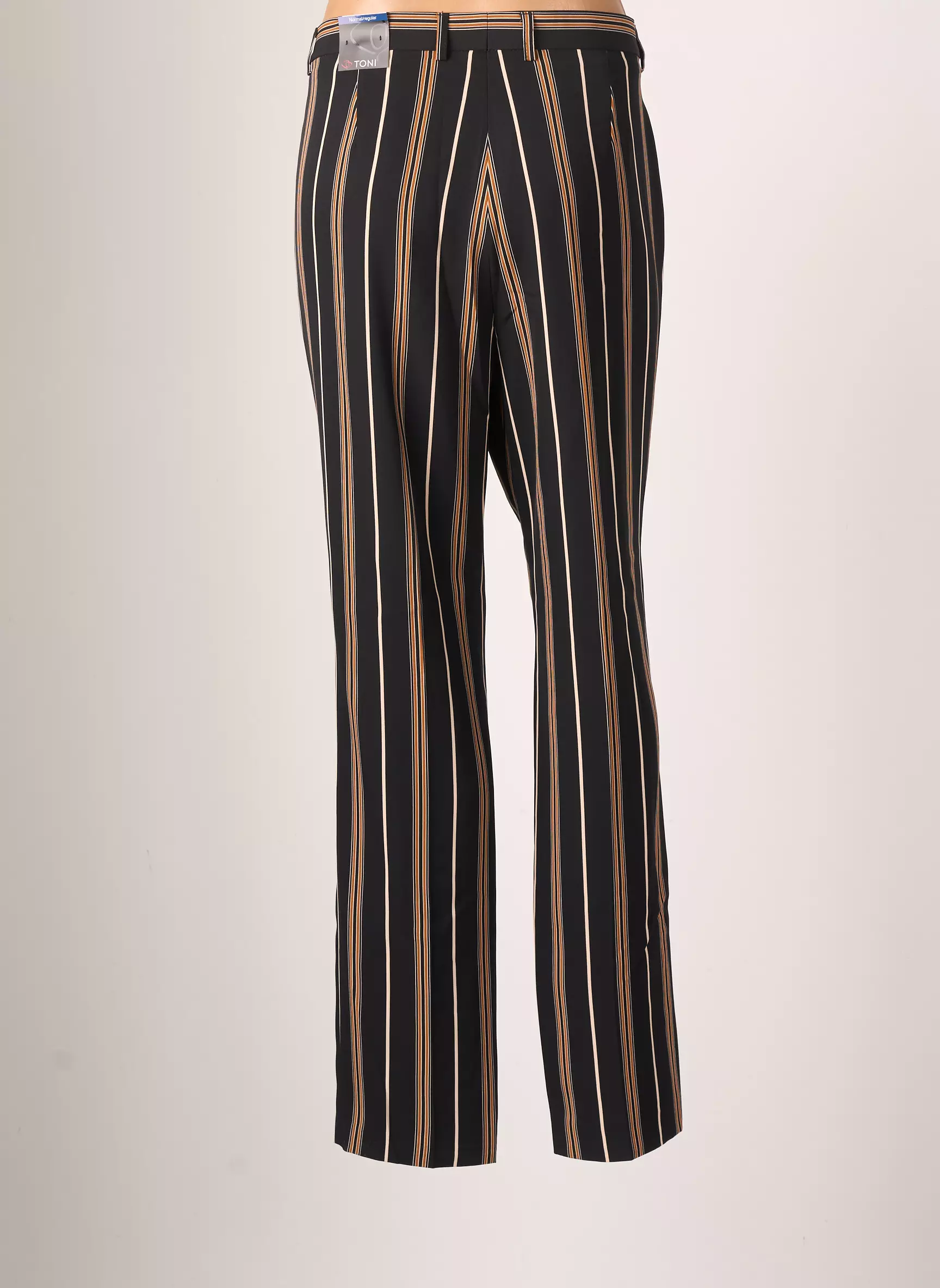 Toni Pantalons Droits Femme couleur noir