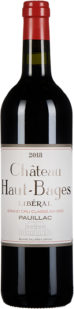 Château Haut Bages Liberal 6 Flaschen Château Haut Bages Liberal 5ème Cru Classé 2018 in Holzkiste
