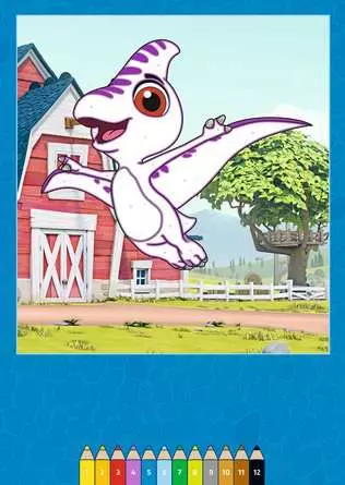 Dino Ranch: Malen nach Zahlen ab 3