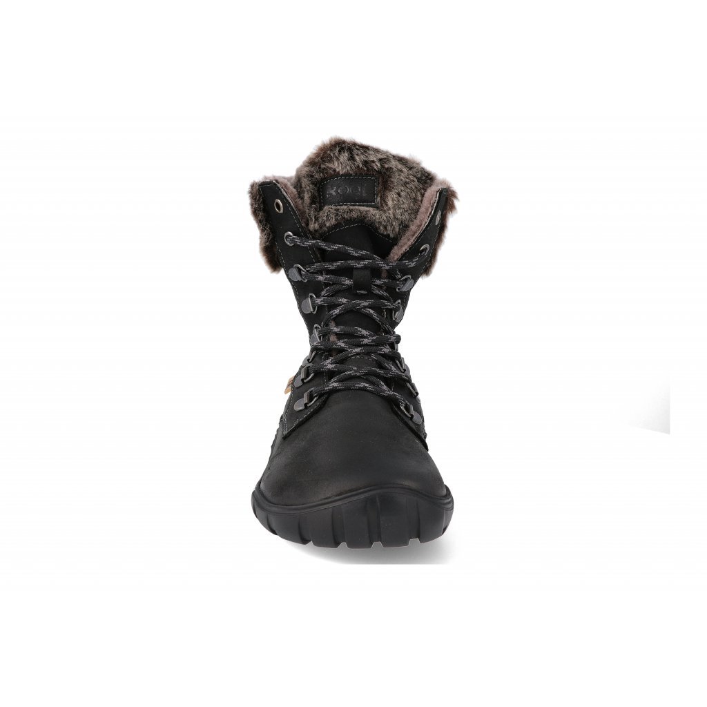 Koel4kids Levi Tex Lambswool Black 05T023.237-000 Winterbarfußstiefeletten