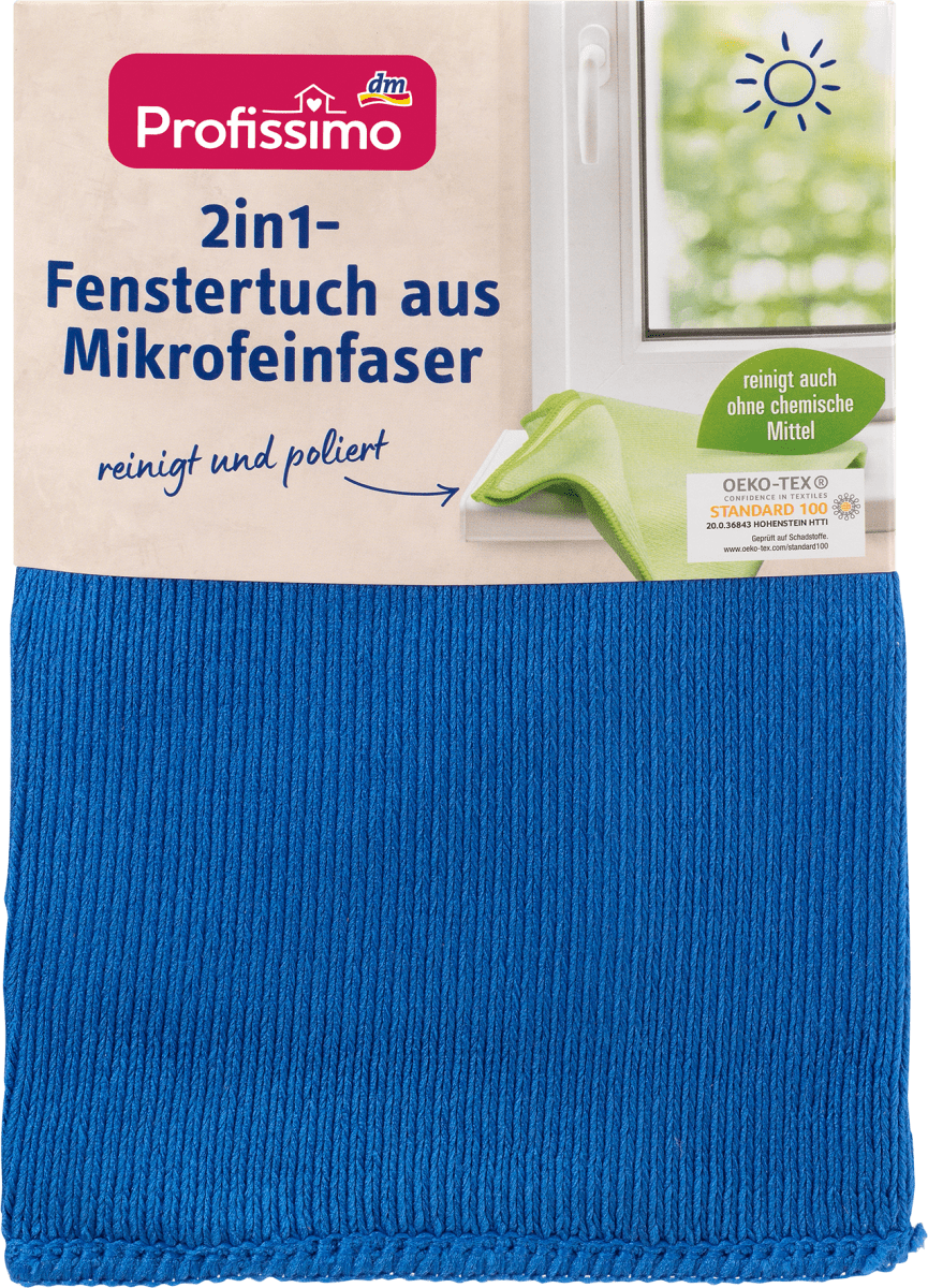 Fenstertuch aus Mikrofeinfaser 2in1, 1 St