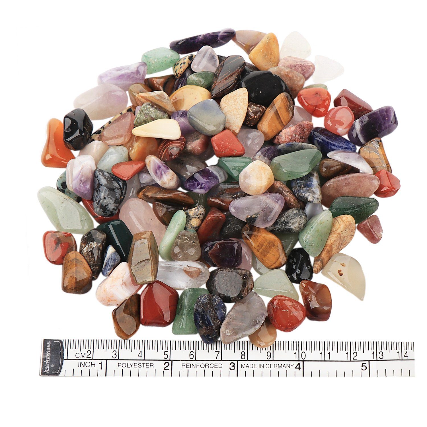 NKlaus Mineralstein 100g Trommelsteine 10 - 25mm Edelsteine Afrika Mix