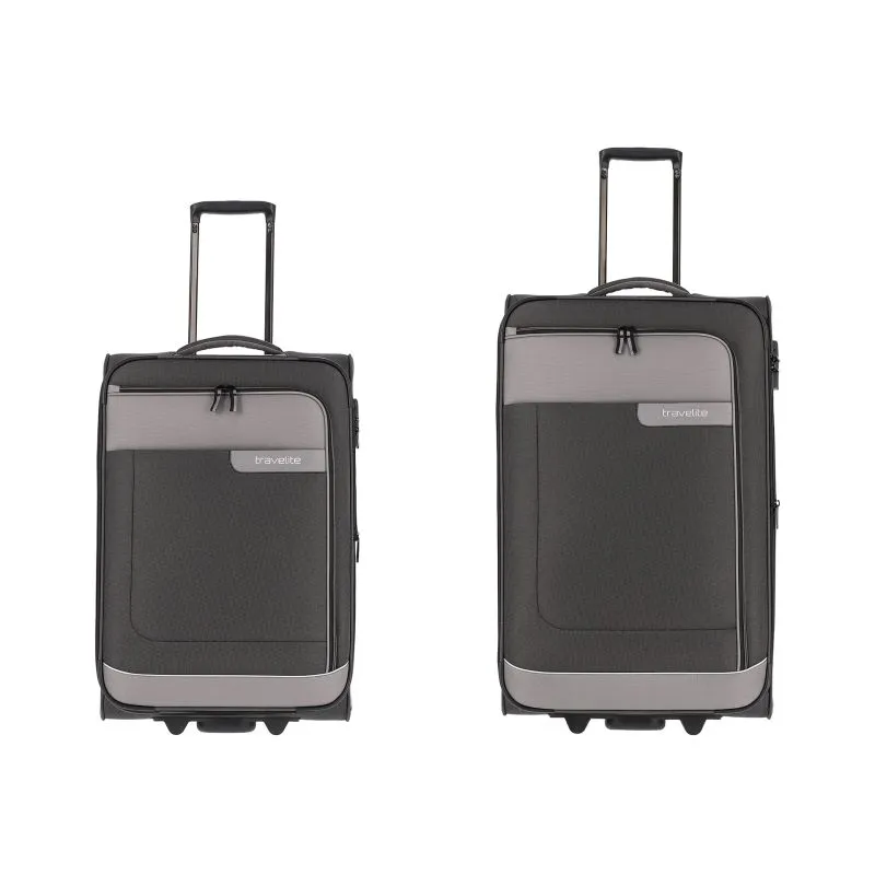 Travelite VIIA Kofferset 4 Rollen Größe L\/M - Schiefer