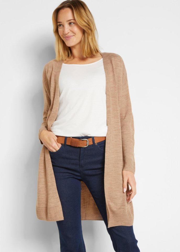 Offene Strickjacke
