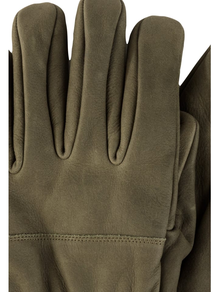 Camel Active Lederhandschuhe in Khaki günstig kaufen