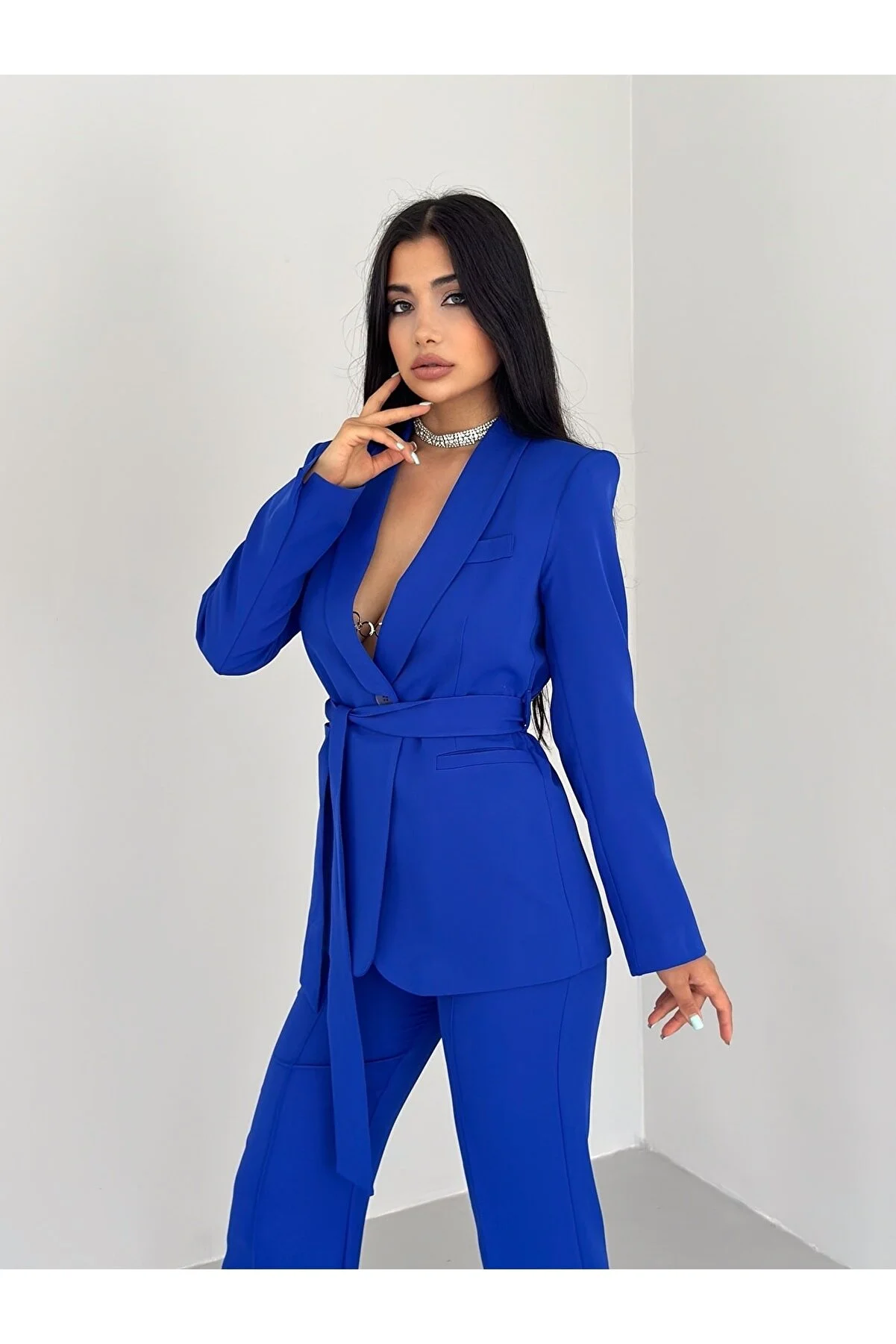 ZF BUTİK  Set aus Jacke und Hose mit Gürtel