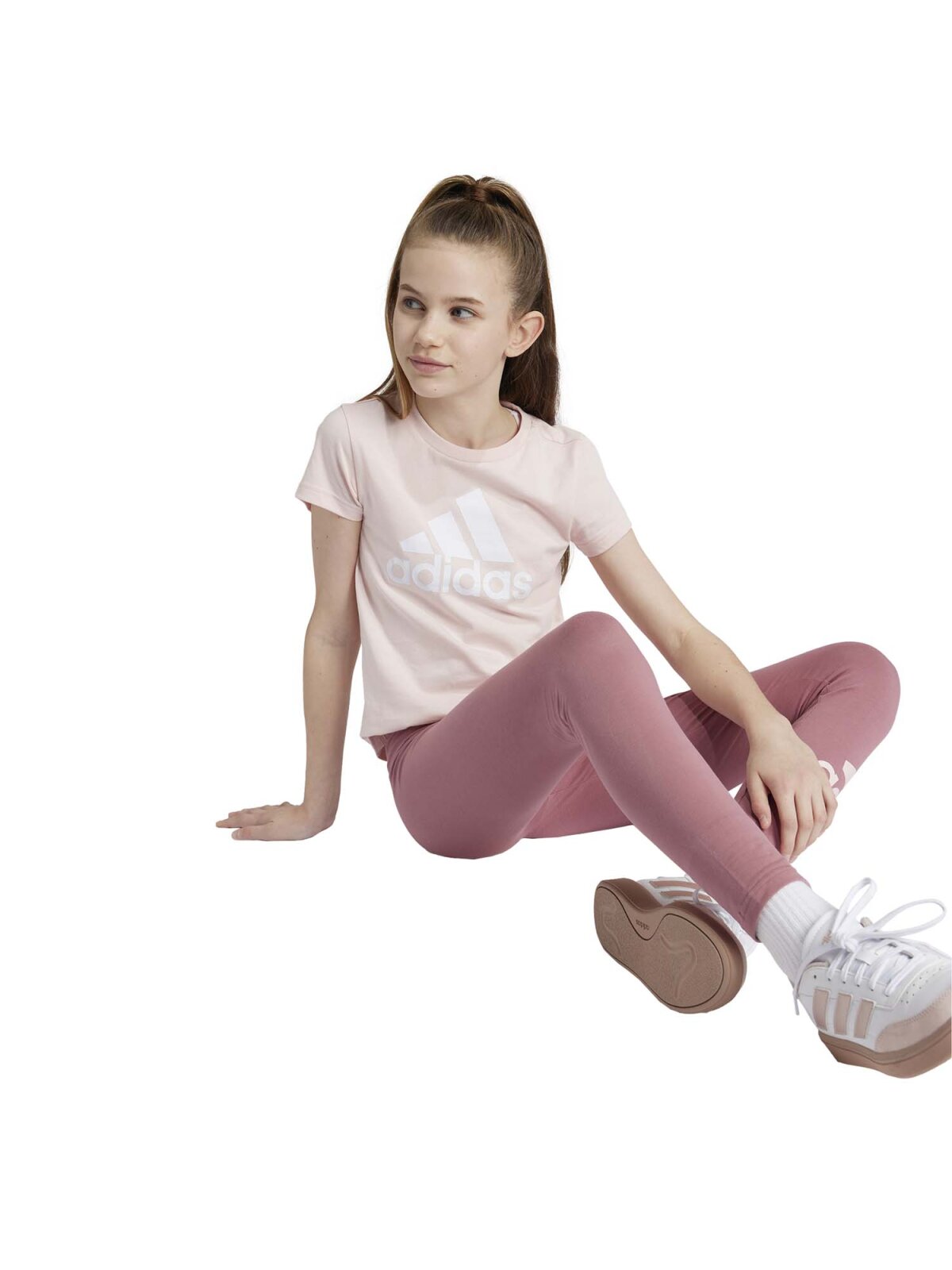 Adidas Essentials T-Shirt Kinder rosa