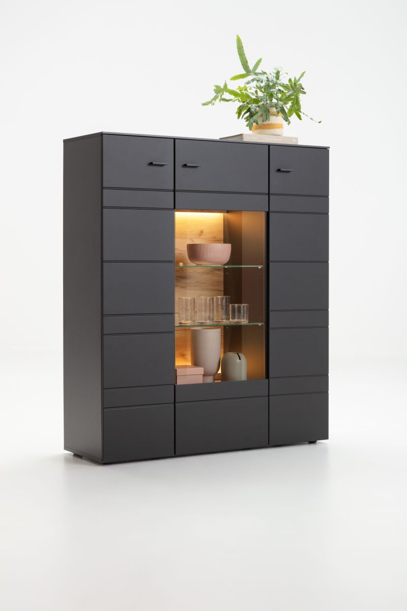 Vitrine Jacky Schwarz 120 x 141 cm