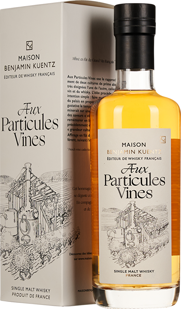 Maison Benjamin Kuentz Whisky Single Malt Aux Particules Vines Bordeaux Finish 0,5 Liter im Geschenkkarton