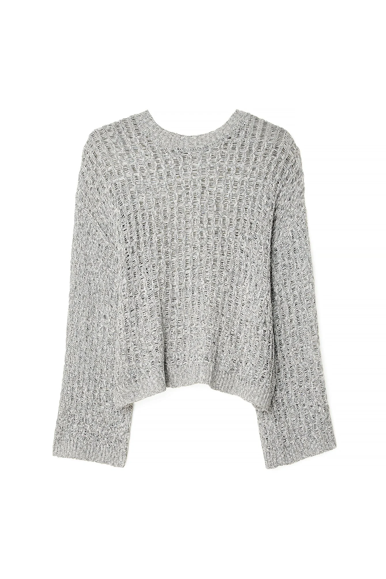 Oversize locker gestrickter Pullover