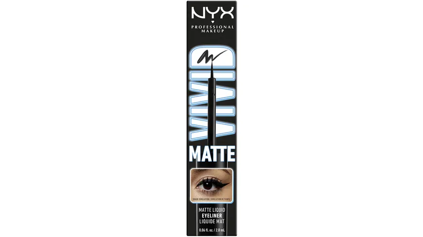 NYX PROFESSIONAL MAKEUP VIVID MATTE Liquid Liner Black - Black
